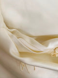 Sweet Light Yellow A-line Spaghetti Strap Bow Satin Long Prom Dress Evening Dress Bridesmaid Dress HZ1022