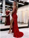 Mermaid /Trumpet Evening Gown Open Back Prom Dress Party Dresses HZ1022