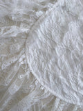 Vintage Gorgeous White Irregular Strap Pearl Lace Prom Dress Evening Dress Bridesmaid Dress HZ1022