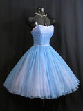 Vintage 1950's 50s Strapless Homecoming Dress HZ1024