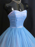 Vintage 1950's 50s Strapless Homecoming Dress HZ1024