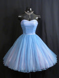 Vintage 1950's 50s Strapless Homecoming Dress HZ1024