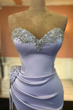 Gorgeous Sweetheart Beadings Prom Dress With Side Slit HZ1024