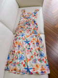 Sexy Sheath Sleeveless Floral Long Prom Dress HZ1024