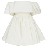 Simple Ball Gown Off The Shoulder White Homecoming Dresses 18th Birthday Outfits Party Dress HZ1024