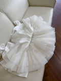 Simple Ball Gown Straps White Homecoming Dresses 18th Birthday Outfits Party Dress HZ1024
