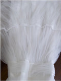 Sexy A Line Spaghetti Straps Sleeveless Tulle White Prom Dresses HZ1024
