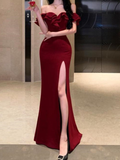 Sexy Bodycon Long Dresses for Women Ruffles Prom Dress Party Dress HZ1024