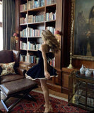 Vintage A Line Strapless Black Velvet Homecoming Dresses 18th Birthday Outfits HZ1024