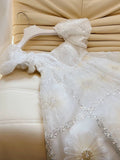 Modest A Line Strapless White Short Tulle Homecoming Dresses Party Dress HZ1024