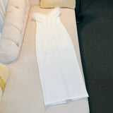 Sexy Sheath Sweetheart White Ankle Length Prom Dress Formal Dresses With Feather HZ1024