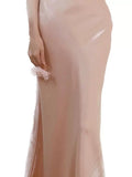 Modest Sheath Spaghetti Straps Pink Long Prom Dresses Evening Dress HZ1024