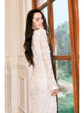 Pretty Sheath V Neckline Long Sleeves White Floral Lace Long Prom Dresses HZ1024