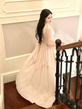 Gorgeous A Line High Neckline Chiffon Long Prom Dresses Evening Dress HZ1024