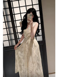 Classy A Line V Neckline Ankle Length Lace Prom Dresses Evening Dress HZ1024