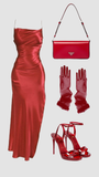 Elegant Sheath Spaghetti Straps Rust Red Prom Dresses Satin Evening Dress HZ1024
