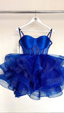 Sweetheart Ruched Tulle Ball Gown Cocktail Dress Homecoming Dresses HZ1024