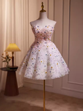 Elegant Ball Gown Strapless Sequin Party Dress Pink Homecoming Dresses HZ1024