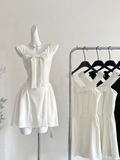 Cute 17th A Line U Neck Satin Short Homecoming Dress Birthday Outfits HZ1024