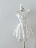 Sweet 16th White A Line Sweetheart Satin Short Homecoming Dress Birthday Outfits HZ1024