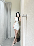 Elegant A Line Halter Lace Short Homecoming Dress 20th Birthday Outfits HZ1024