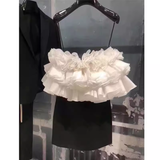 Elegant Sheath Black Birthday Dress Spaghetti Straps Homecoming Dresses HZ1024