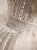 Cute Ball Gown Straps White Birthday Outfits Tulle Lace Homecoming Dresses HZ1024