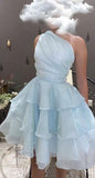 One Shoulder A Line Short Homecoming Dresses HZ1024