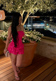 Charming A Line Strapless Satin Short Homecoming Dress 20th Birthday Outfits HZ1024