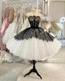 Vintage Ball Gown Prom Dresses Short Homecoming Dress Tulle Party Dress HZ1024