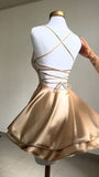 Chic A line Backless Short Homecoming Dress Fashion Party Gown Birthday Outfits HZ1024