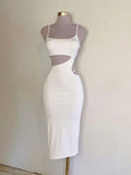 Vintage Sheath Straps White Homecoming Dress 19th Birthday Outfits HZ1024