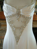 Vintage White Mermaid Straps Sequin Long Wedding Dresses HZ1024