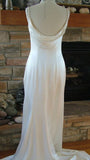 Vintage White Mermaid Straps Sequin Long Wedding Dresses HZ1024