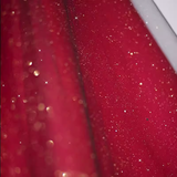 Sexy A line Off The Shoulder Short Sleeves Burgundy Tulle Long Prom Dress HZ1024