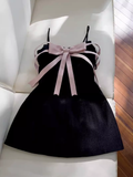 Unique A line Straps Satin Black Homecoming Dress 18th Birthday Outfits HZ1024