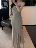 Simple Sheath Straps Chiffon Homecoming Dress 21st Birthday Outfit HZ1024