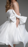 Simple Straps Sleeveless A line Satin Homecoming Dress HZ1024