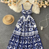 Sexy spaghetti straps summer bohemia dress women's dress HZ1022