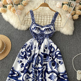 Sexy spaghetti straps summer bohemia dress women's dress HZ1022