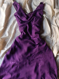 Charming Purple V-Neck Chiffon Prom Dress HZ1022