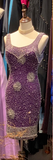 Charming Purple Heavy Work Luxury Beaded Slim Fit 17th Birthday Homecoming Dress HZ1022