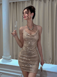 Brilliant And Elegant Swing Neck Sequined 17th Birthday Homecoming Dress HZ1022
