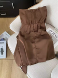 chic ball gown brown homecoming dress 16th birthday outfits HZ1022