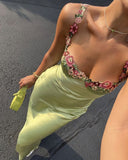 Vintage Mermaid Straps Birthday Party Dresses Ankle Length Bud Green Prom Dresses HZ1022
