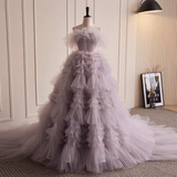 Stunning Ball Gown Strapless Tulle Sweet 16 Dresses HZ1024