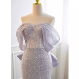 Sparkly Mermaid Blue Sequin Long Prom Dress HZ1024