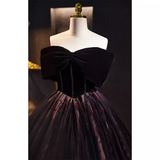 Vintage Ball Gown Tulle Black Sweet 16 Dresses HZ1024
