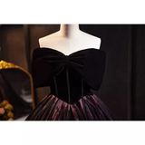 Vintage Ball Gown Tulle Black Sweet 16 Dresses HZ1024