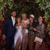 Sexy Mermaid Strapless Sequin Long Silver Slit Prom Dresses Evening Dress HZ1024